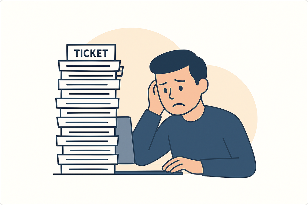 Ticket details page showing properties panel