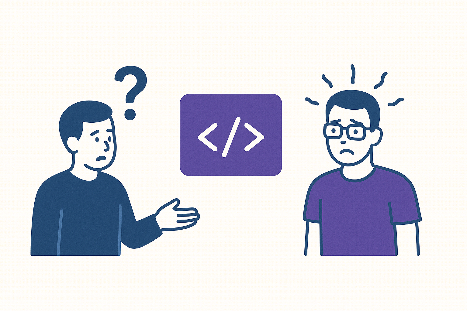 Initial code editor layout — dedicated code section with a test panel